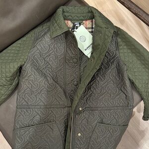 Burberry Green Quilted Jacket